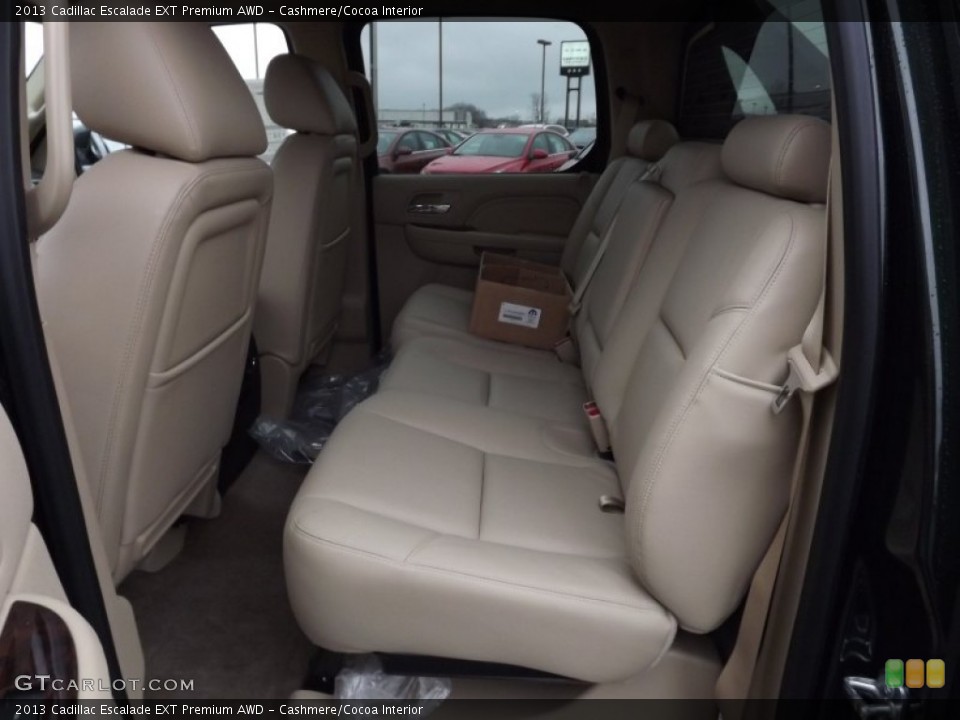 Cashmere/Cocoa Interior Rear Seat for the 2013 Cadillac Escalade EXT Premium AWD #75340902