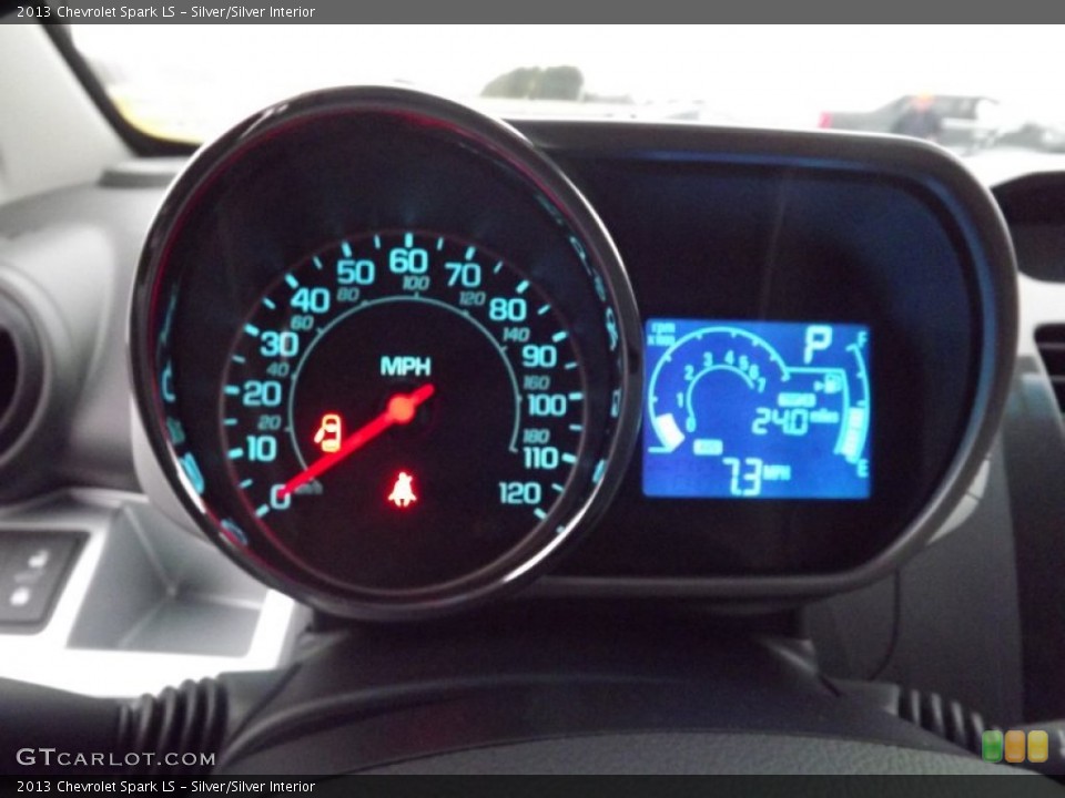 Silver/Silver Interior Gauges for the 2013 Chevrolet Spark LS #75342397