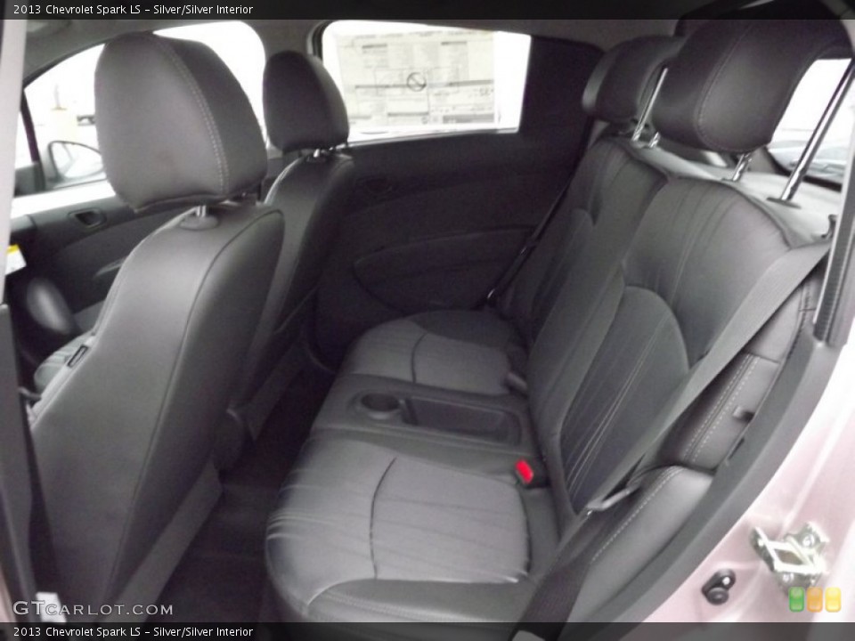Silver/Silver Interior Rear Seat for the 2013 Chevrolet Spark LS #75342439