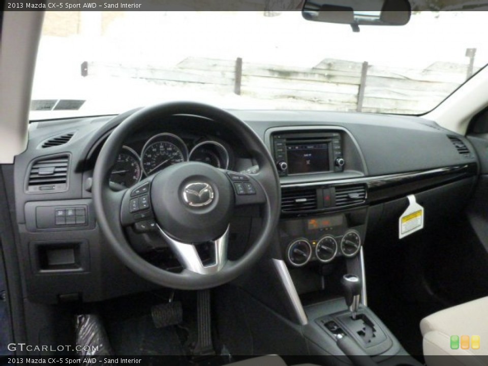 Sand Interior Dashboard for the 2013 Mazda CX-5 Sport AWD #75345910