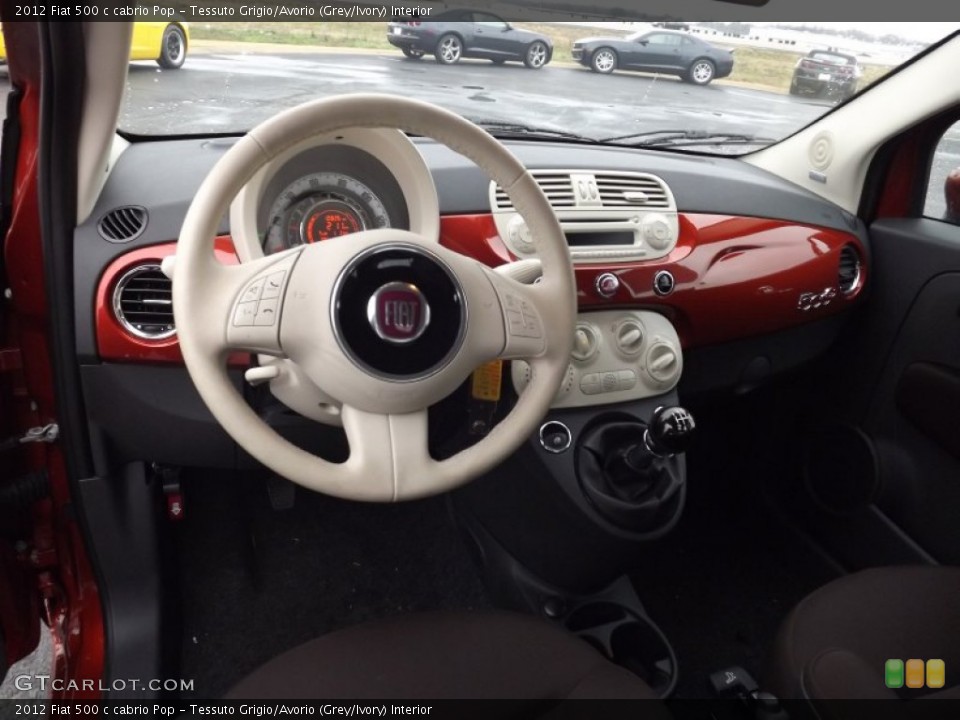 Tessuto Grigio/Avorio (Grey/Ivory) Interior Dashboard for the 2012 Fiat 500 c cabrio Pop #75346327
