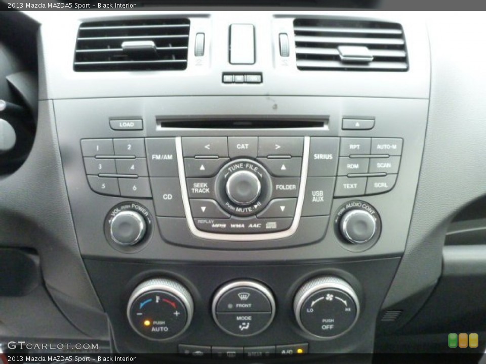 Black Interior Controls for the 2013 Mazda MAZDA5 Sport #75347269