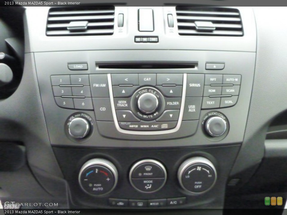 Black Interior Controls for the 2013 Mazda MAZDA5 Sport #75347482