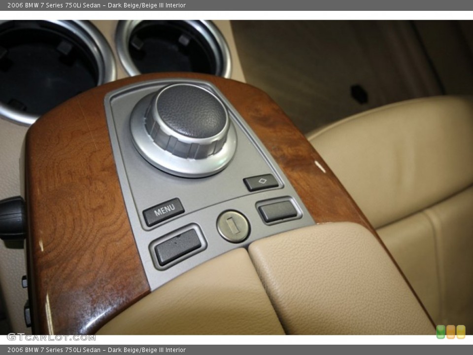 Dark Beige/Beige III Interior Controls for the 2006 BMW 7 Series 750Li Sedan #75350152