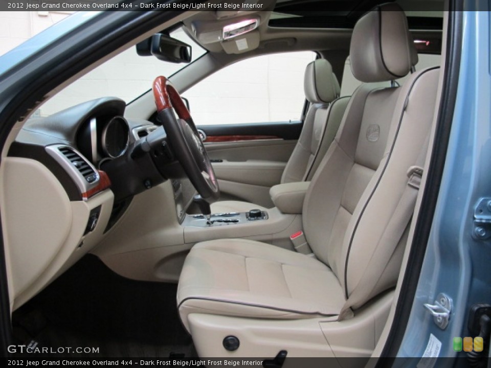 Dark Frost Beige/Light Frost Beige Interior Front Seat for the 2012 Jeep Grand Cherokee Overland 4x4 #75351553