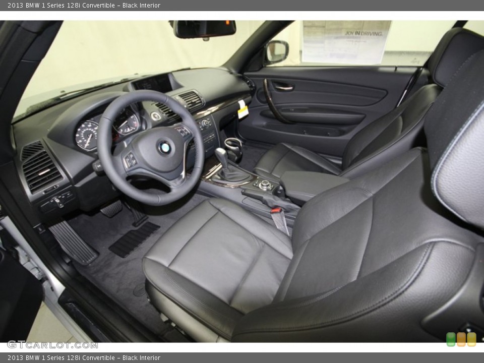 Black Interior Photo for the 2013 BMW 1 Series 128i Convertible #75352654