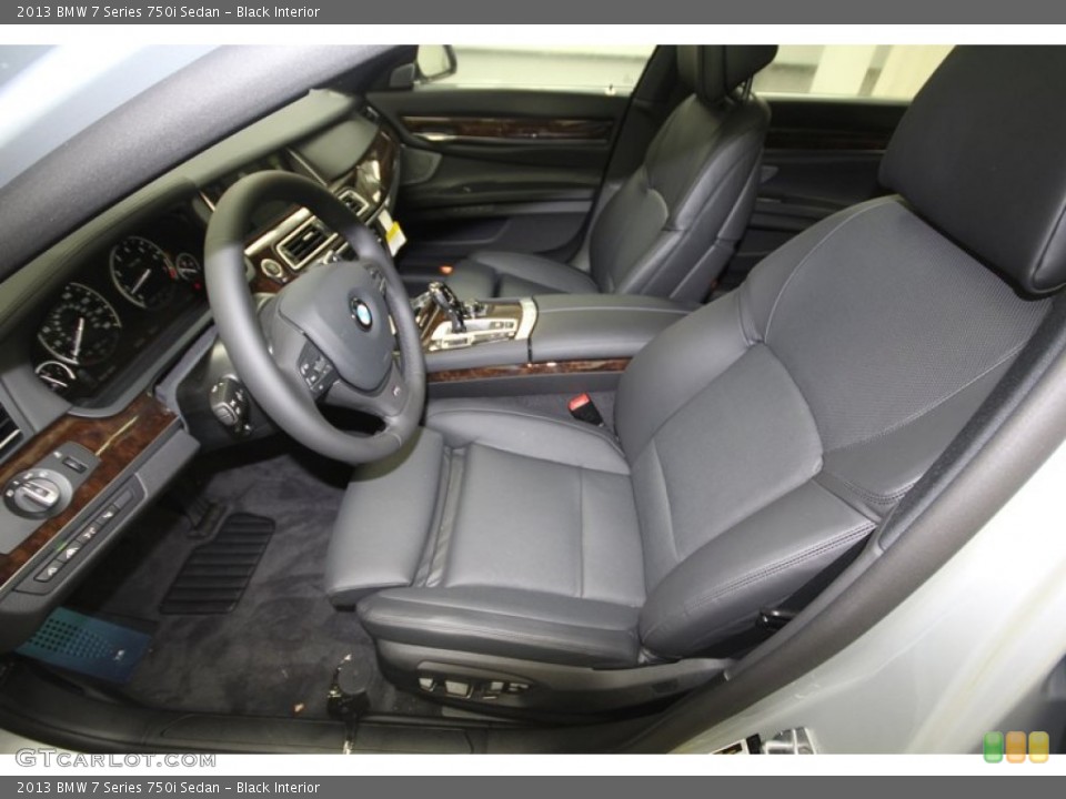 Black Interior Front Seat for the 2013 BMW 7 Series 750i Sedan #75355807