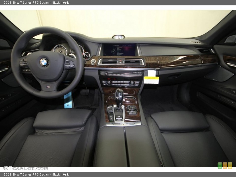 Black Interior Dashboard for the 2013 BMW 7 Series 750i Sedan #75355810
