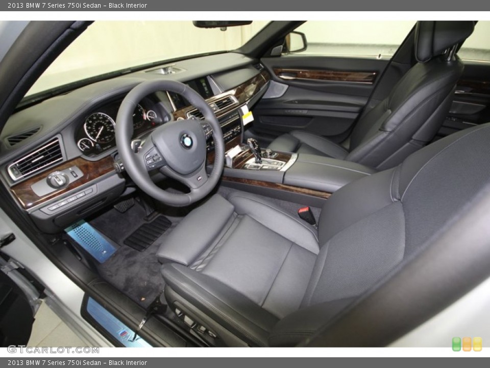 Black Interior Prime Interior for the 2013 BMW 7 Series 750i Sedan #75355837