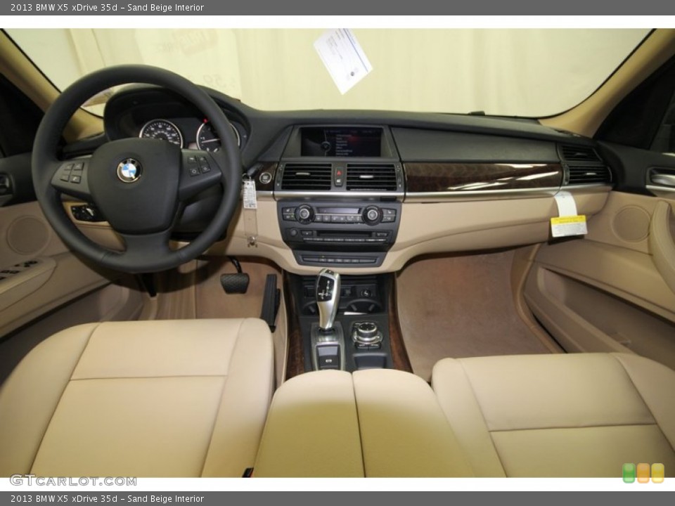 Sand Beige Interior Dashboard for the 2013 BMW X5 xDrive 35d #75356035