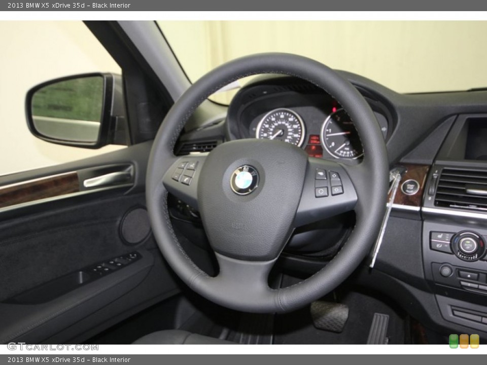 Black Interior Steering Wheel for the 2013 BMW X5 xDrive 35d #75356224