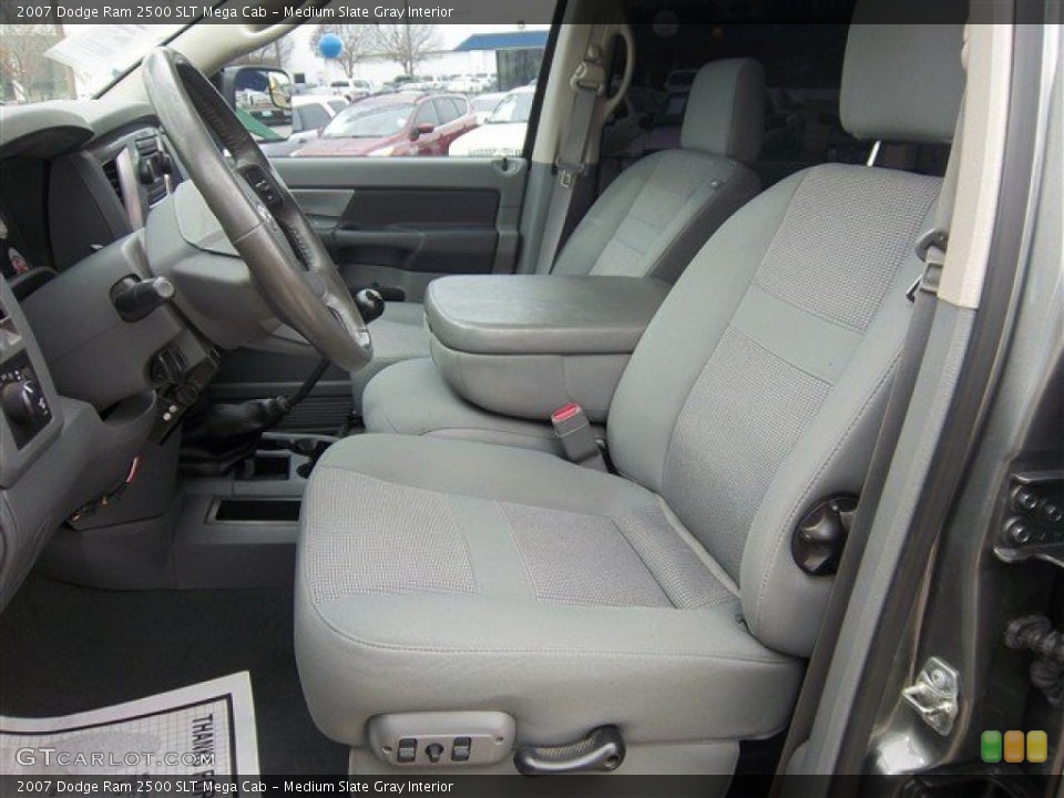 Medium Slate Gray Interior Front Seat for the 2007 Dodge Ram 2500 SLT Mega Cab #75357779