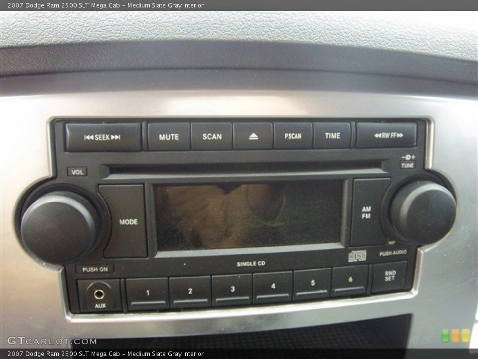 Medium Slate Gray Interior Controls for the 2007 Dodge Ram 2500 SLT Mega Cab #75358129