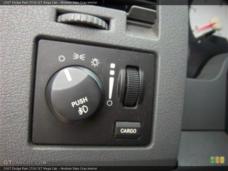 Medium Slate Gray Interior Controls for the 2007 Dodge Ram 2500 SLT Mega Cab #75358166