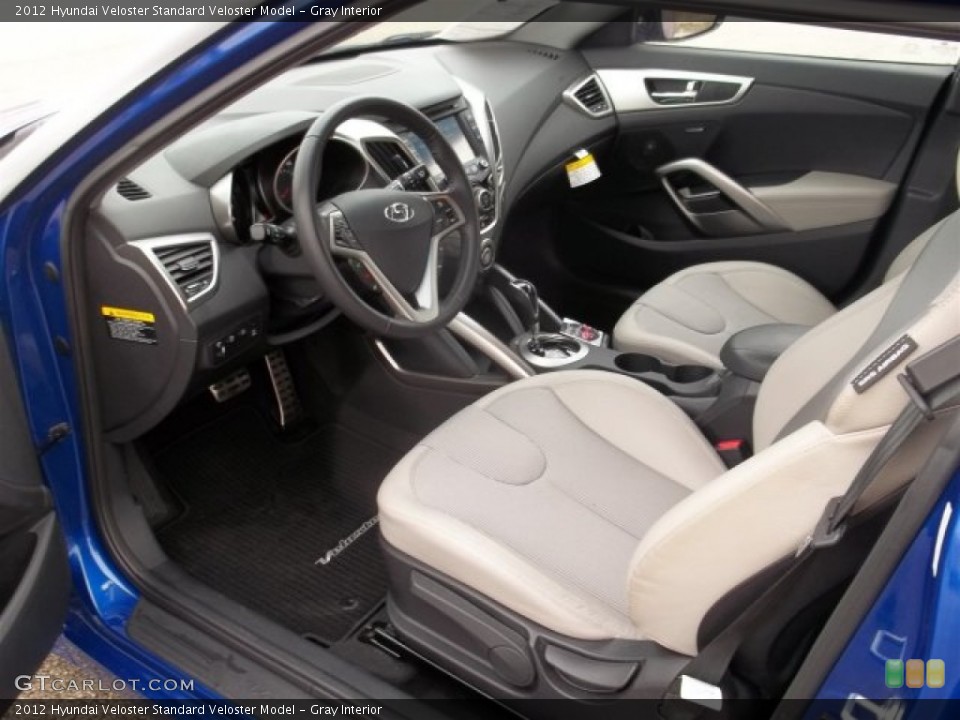 Gray Interior Prime Interior for the 2012 Hyundai Veloster  #75359018