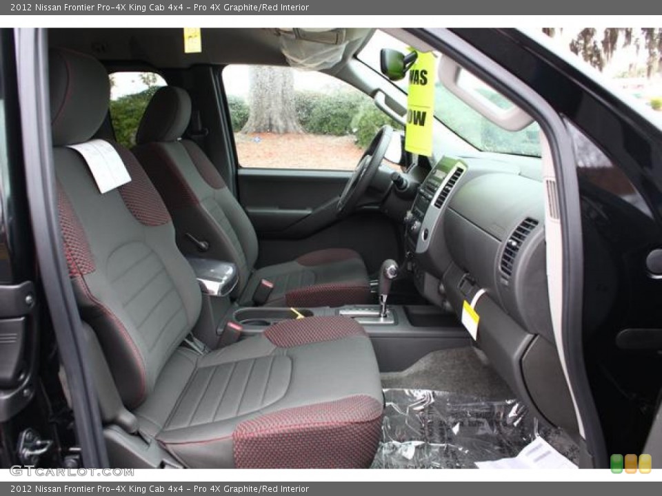 Pro 4X Graphite/Red Interior Photo for the 2012 Nissan Frontier Pro-4X King Cab 4x4 #75360497