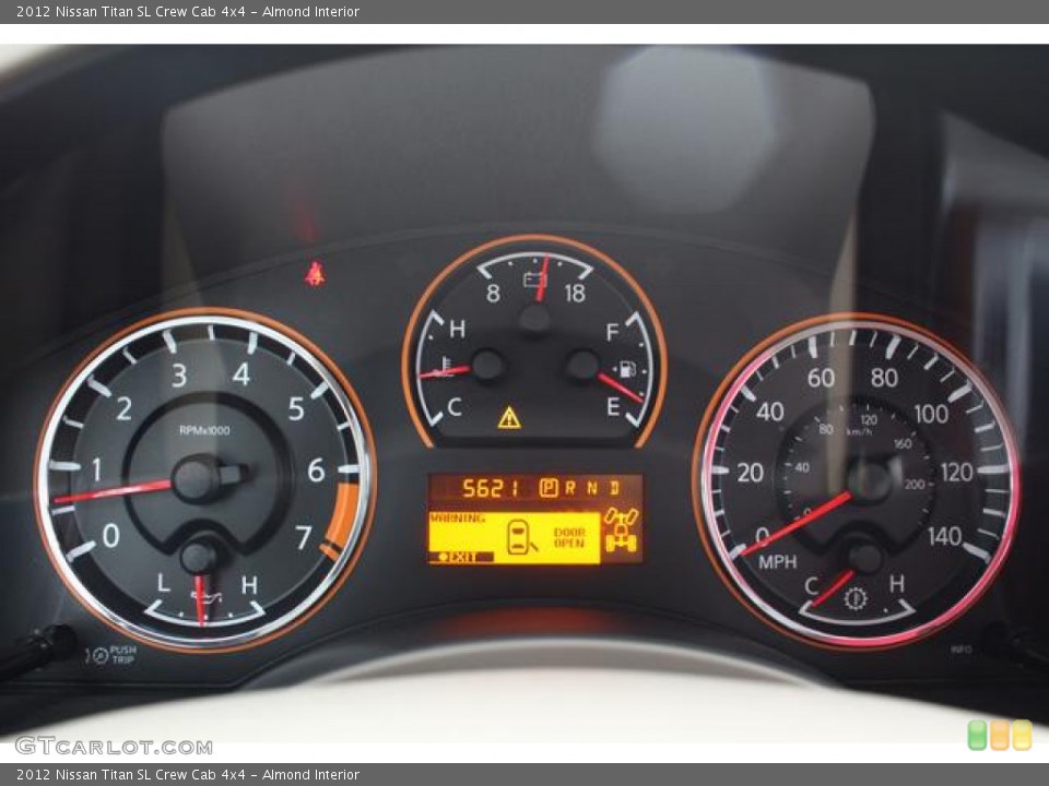 Almond Interior Gauges for the 2012 Nissan Titan SL Crew Cab 4x4 #75360828