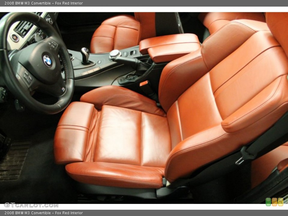 Fox Red Interior Front Seat for the 2008 BMW M3 Convertible #75360905