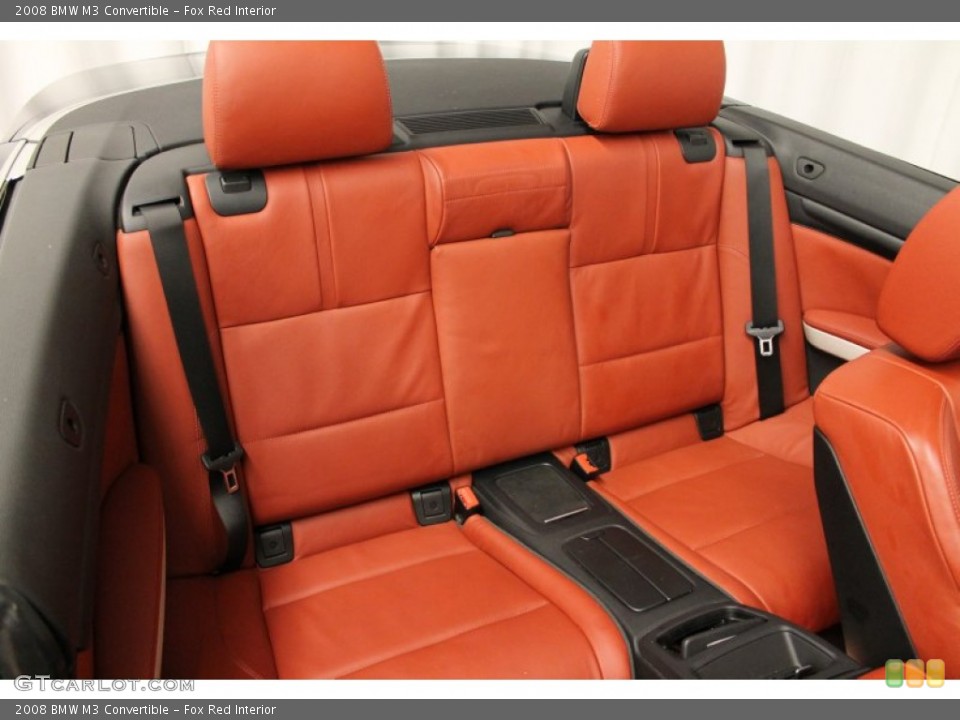 Fox Red Interior Rear Seat for the 2008 BMW M3 Convertible #75360934