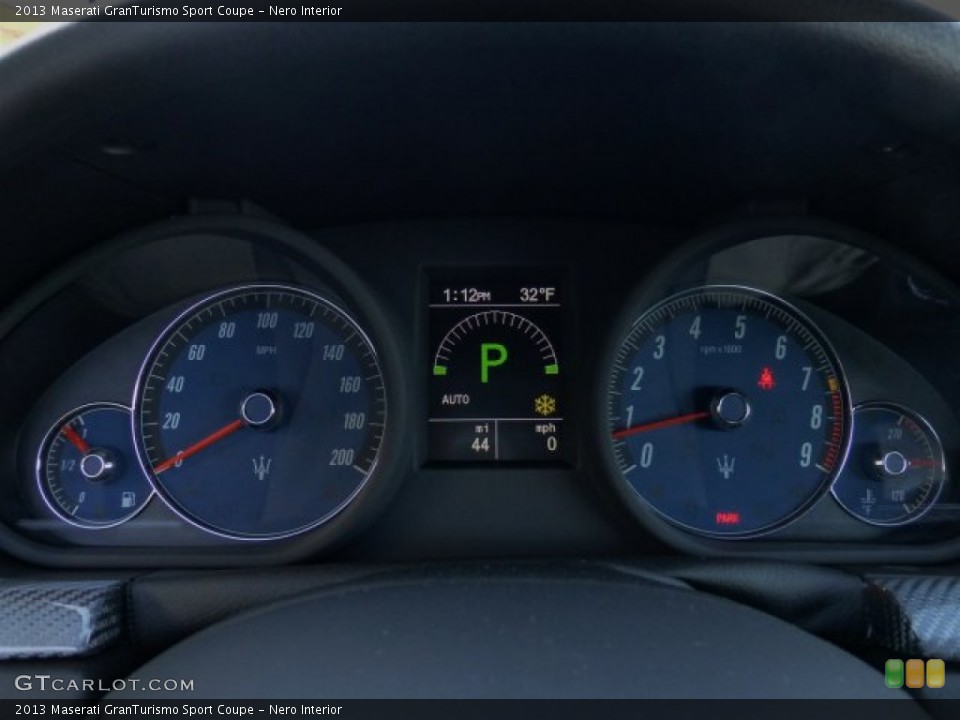 Nero Interior Gauges for the 2013 Maserati GranTurismo Sport Coupe #75362252