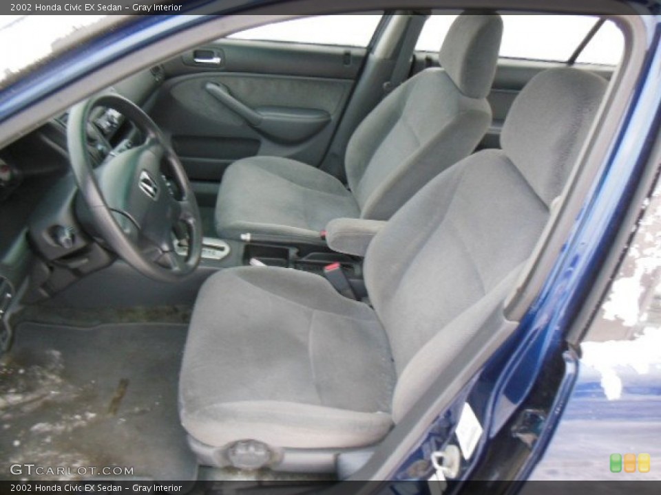 Gray Interior Front Seat for the 2002 Honda Civic EX Sedan #75362522