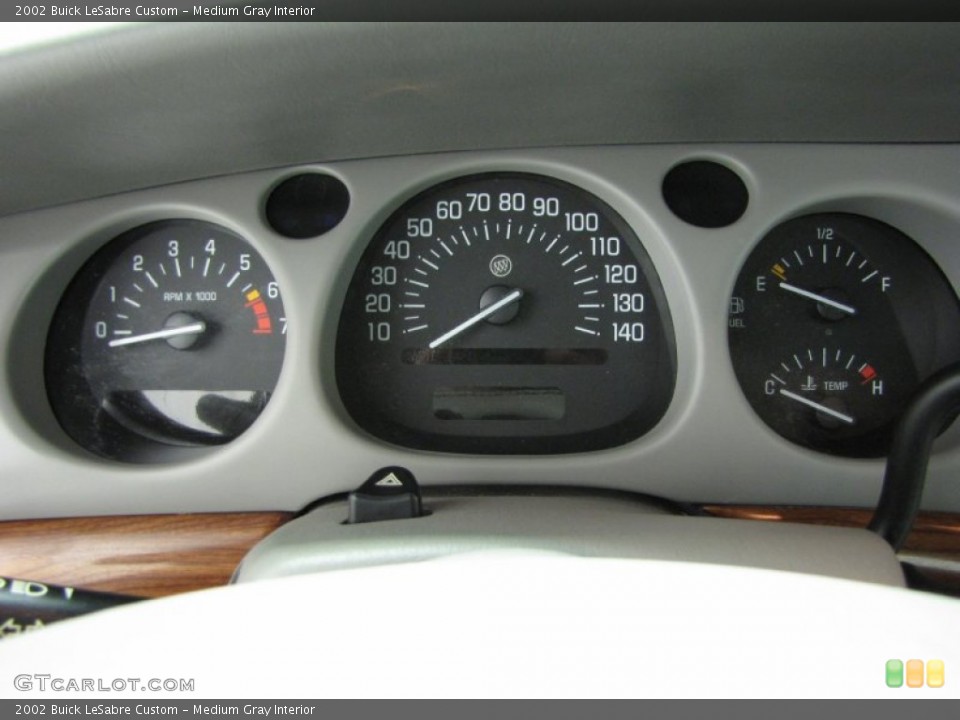 Medium Gray Interior Gauges for the 2002 Buick LeSabre Custom #75363583