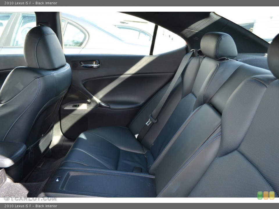 Black Interior Rear Seat for the 2010 Lexus IS F #75363602