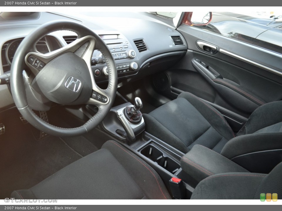 Black Interior Prime Interior for the 2007 Honda Civic Si Sedan #75364459
