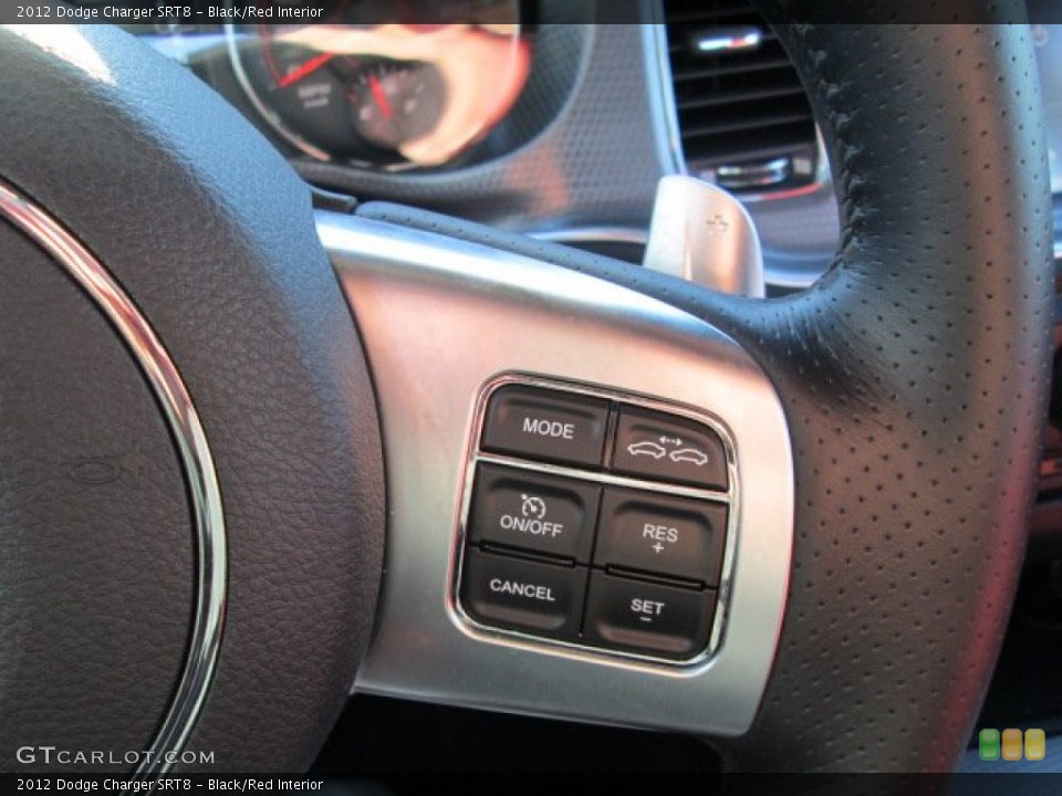 Black/Red Interior Controls for the 2012 Dodge Charger SRT8 #75364652