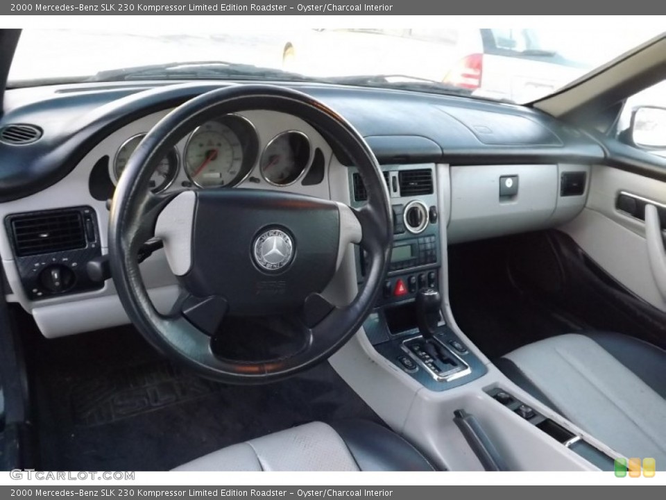 Oyster/Charcoal Interior Dashboard for the 2000 Mercedes-Benz SLK 230 Kompressor Limited Edition Roadster #75365466