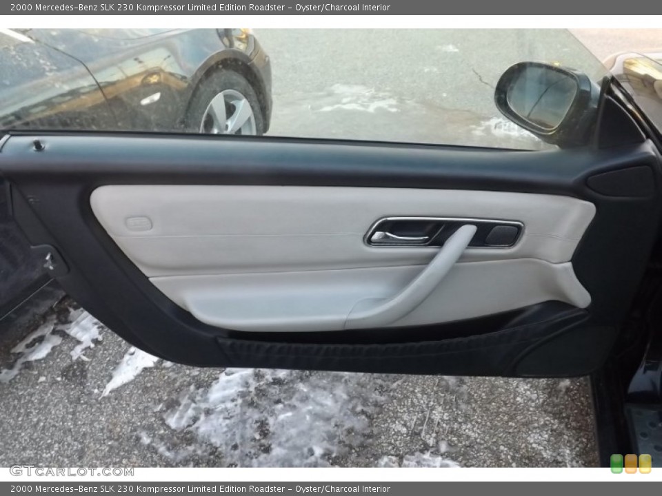 Oyster/Charcoal Interior Door Panel for the 2000 Mercedes-Benz SLK 230 Kompressor Limited Edition Roadster #75365486