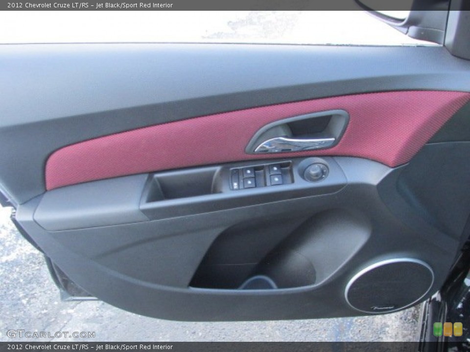 Jet Black/Sport Red Interior Door Panel for the 2012 Chevrolet Cruze LT/RS #75366095