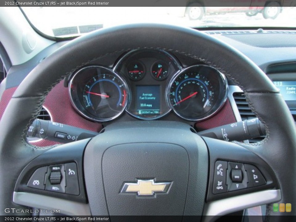 Jet Black/Sport Red Interior Gauges for the 2012 Chevrolet Cruze LT/RS #75366209
