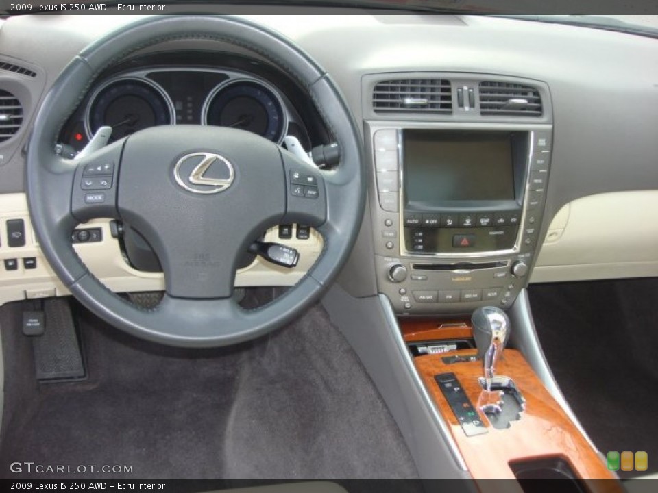 Ecru Interior Dashboard for the 2009 Lexus IS 250 AWD #75366875