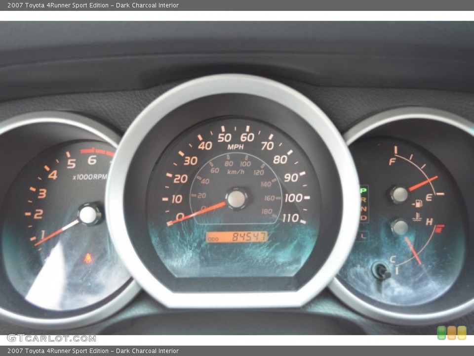 Dark Charcoal Interior Gauges for the 2007 Toyota 4Runner Sport Edition #75367328