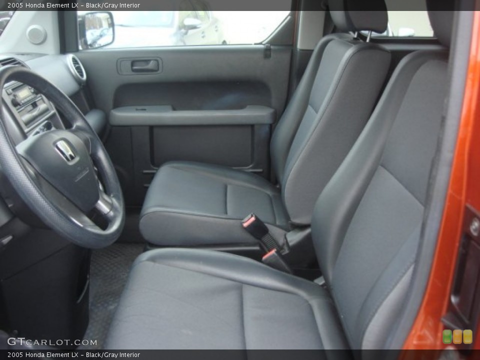 Black/Gray 2005 Honda Element Interiors