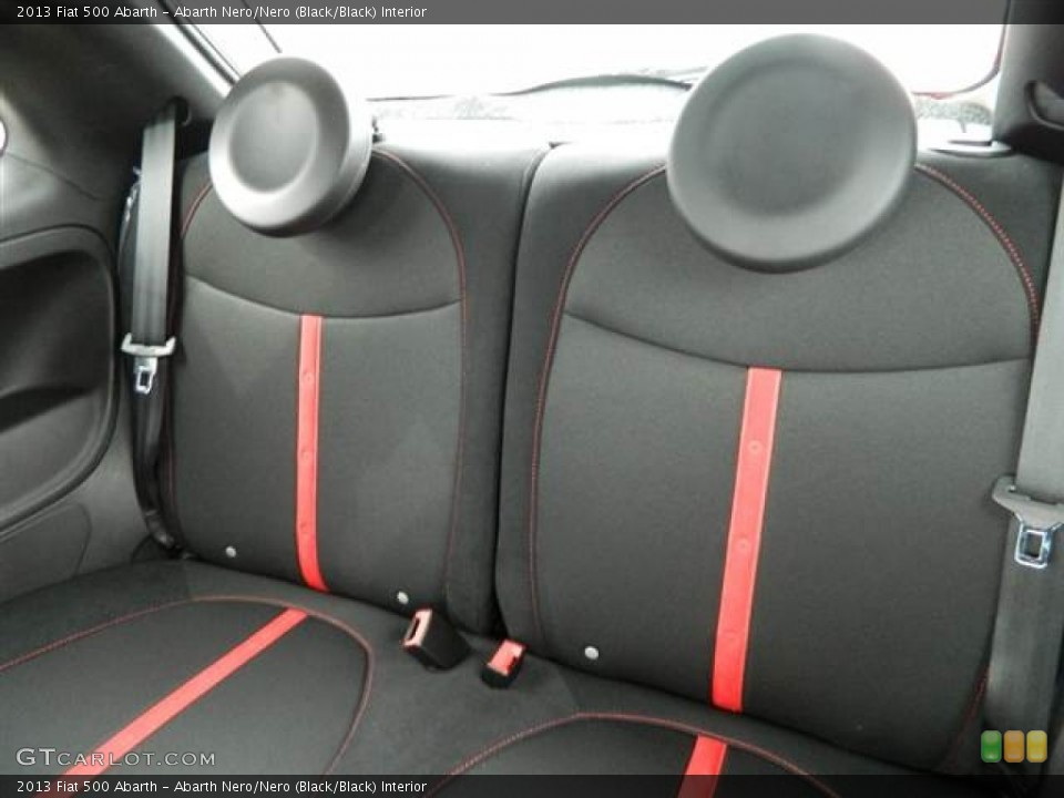 Abarth Nero/Nero (Black/Black) Interior Rear Seat for the 2013 Fiat 500 Abarth #75371207
