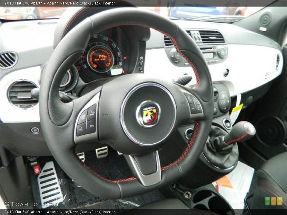 Abarth Nero/Nero (Black/Black) Interior Steering Wheel for the 2013 Fiat 500 Abarth #75371225