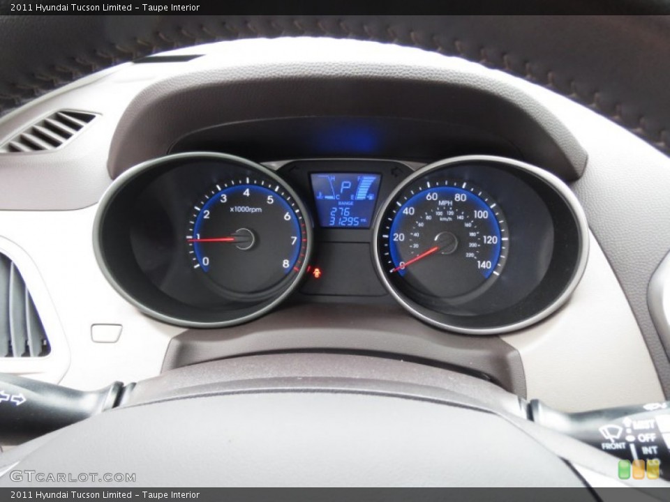 Taupe Interior Gauges for the 2011 Hyundai Tucson Limited #75372011