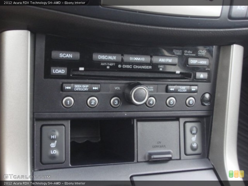 Ebony Interior Controls for the 2012 Acura RDX Technology SH-AWD #75372647