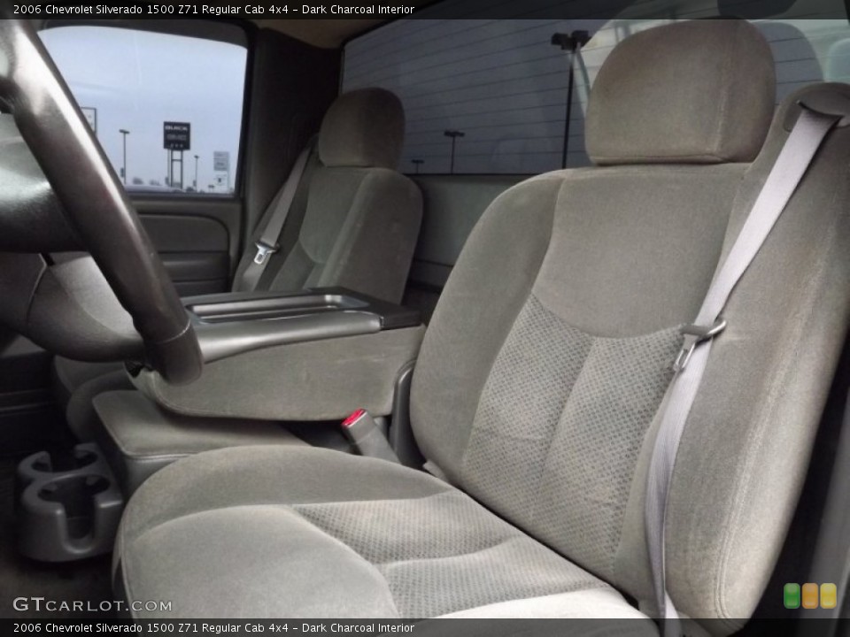 Dark Charcoal Interior Front Seat for the 2006 Chevrolet Silverado 1500 Z71 Regular Cab 4x4 #75373208