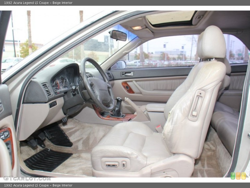 Beige Interior Photo for the 1992 Acura Legend LS Coupe #75374788
