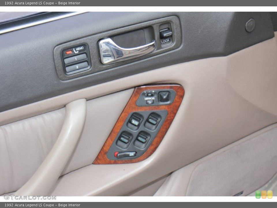 Beige Interior Controls for the 1992 Acura Legend LS Coupe #75374842