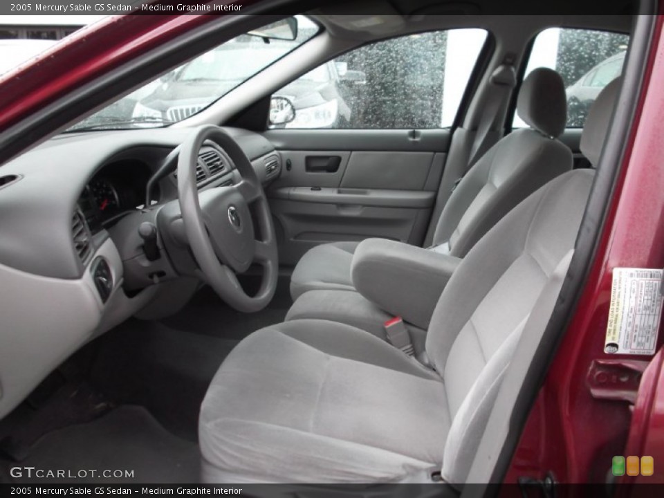 Medium Graphite Interior Front Seat for the 2005 Mercury Sable GS Sedan #75374871
