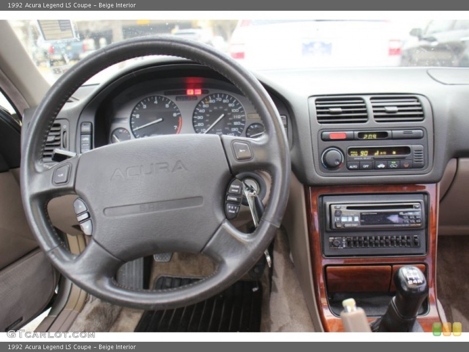 Beige Interior Dashboard for the 1992 Acura Legend LS Coupe #75374876