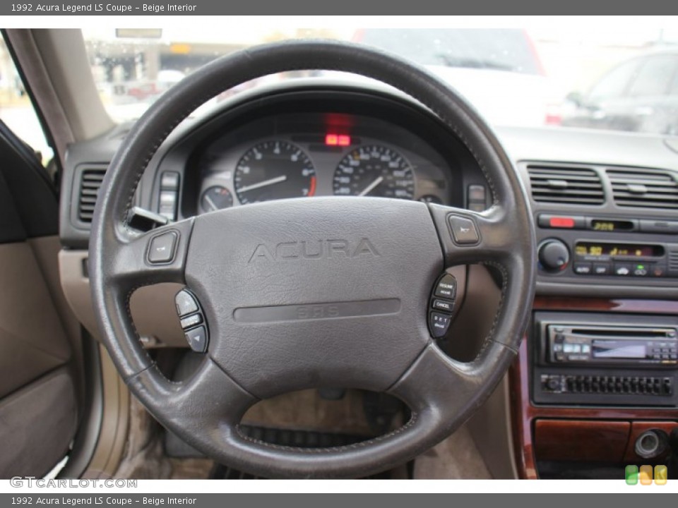 Beige Interior Steering Wheel for the 1992 Acura Legend LS Coupe #75374891