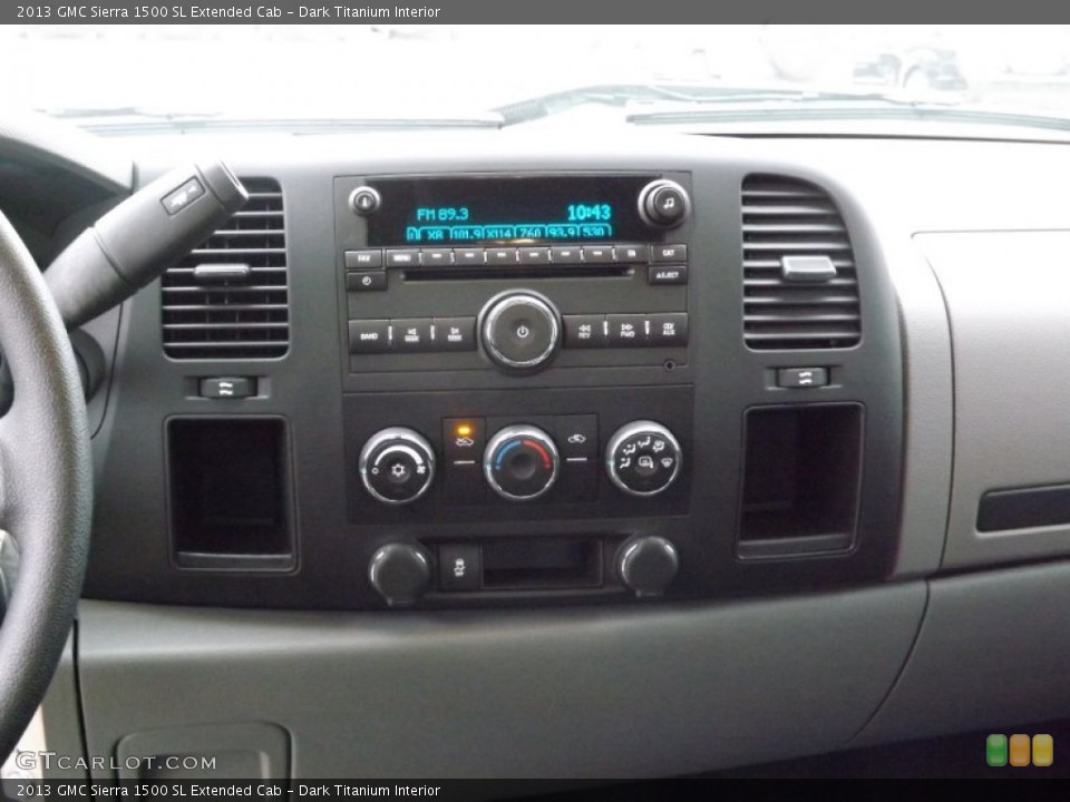 Dark Titanium Interior Controls for the 2013 GMC Sierra 1500 SL Extended Cab #75375161