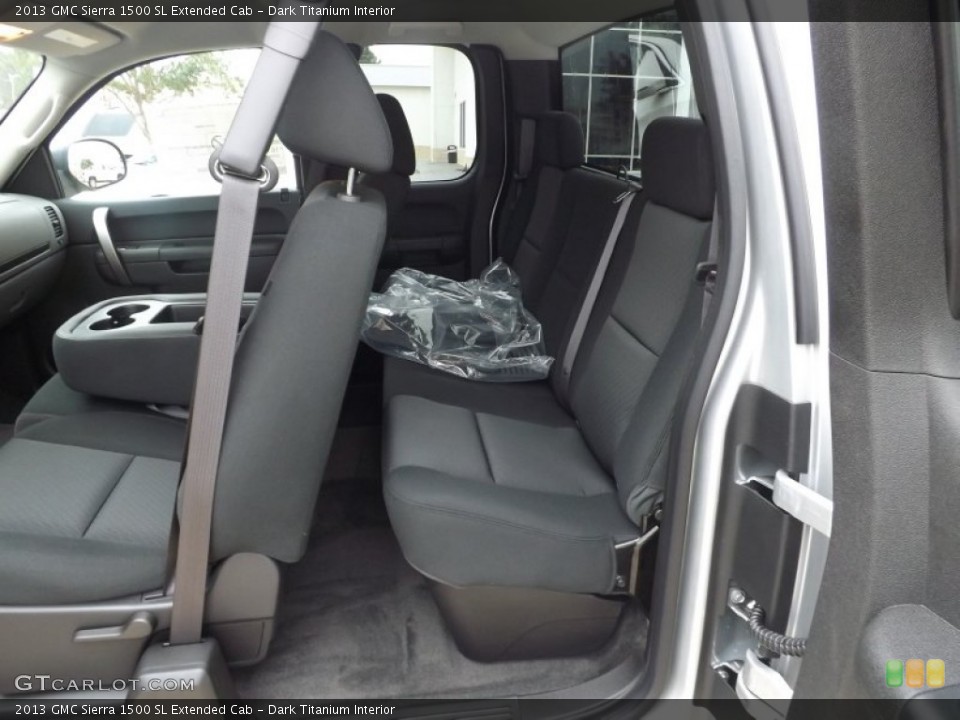 Dark Titanium Interior Rear Seat for the 2013 GMC Sierra 1500 SL Extended Cab #75375218