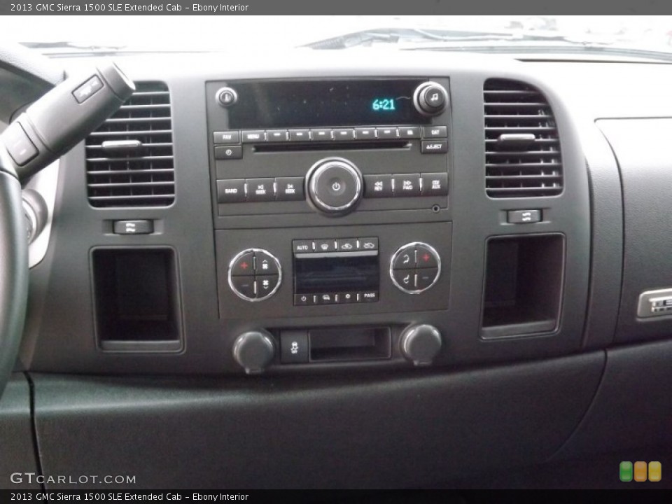 Ebony Interior Controls for the 2013 GMC Sierra 1500 SLE Extended Cab #75375953