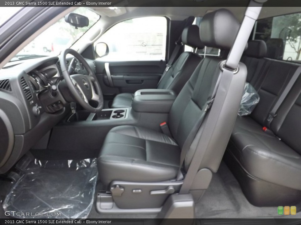 Ebony Interior Photo for the 2013 GMC Sierra 1500 SLE Extended Cab #75375986